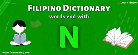 Tagalog words that end with n .